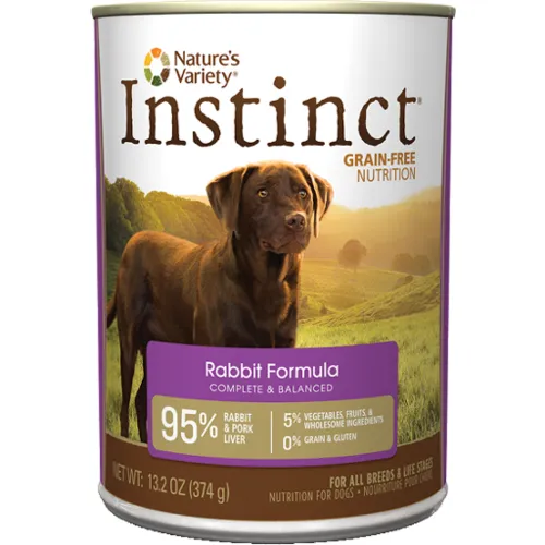 Nature's Variety Instinct Can Dog Rabbit 13.2 Oz