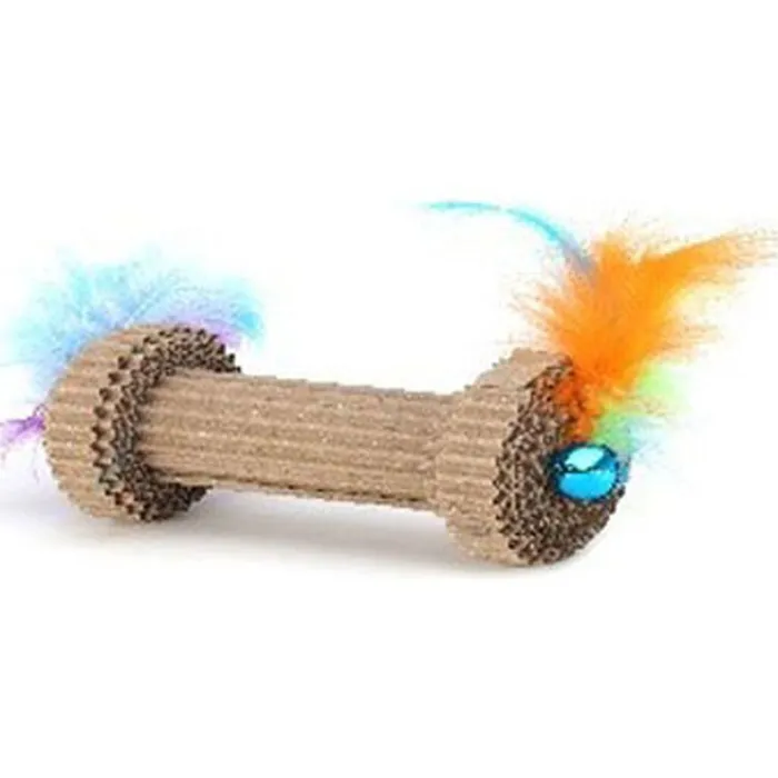 Barbell Roller Corrugate Toy