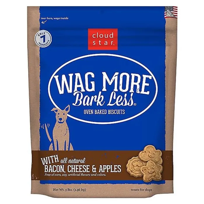Bark Less Soft & Chewy Bcn Chs & Apples Trt 3-lb