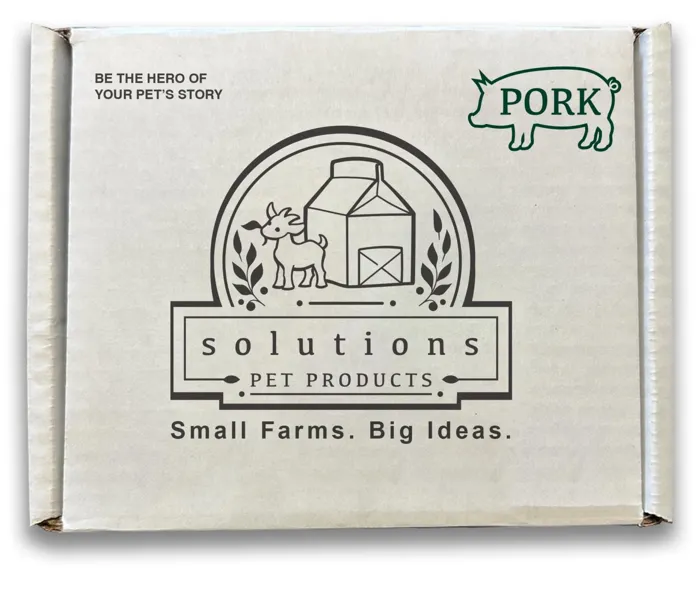 Solutions Dog Frozen Pork Patties 6#