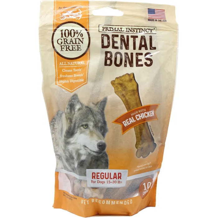 Primal Instinct Dental Bones Chicken Regular/10 Co