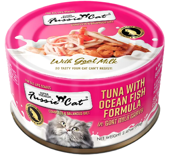 Fussie Cat Tuna/Oceanfish in Goat Milk 2.47oz