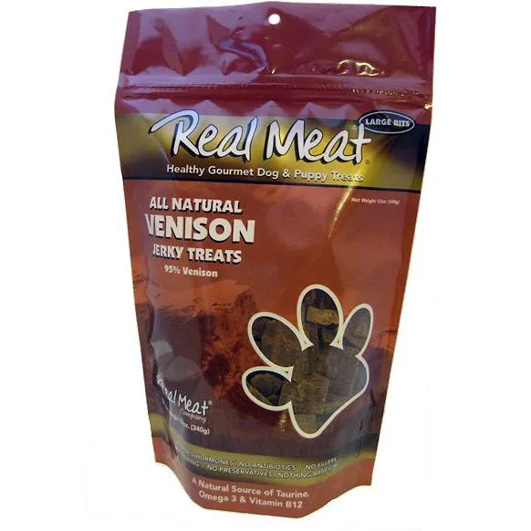 95% Venison Jerky Bitz Dog Treats 4-oz
