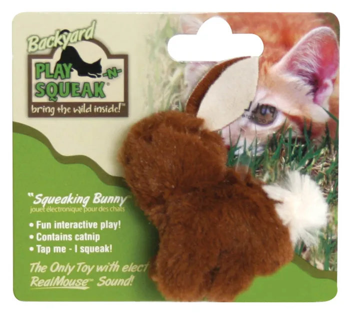 Play-n-squeak Backyard Squeaking Bunny