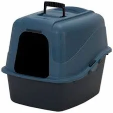 Hooded Pan Set Large White Hood/Blue & Black Pans