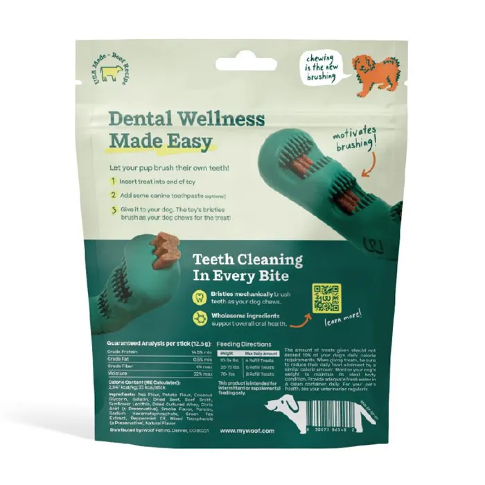 Woof Dog Bite N Brush Dental Refills 18ct