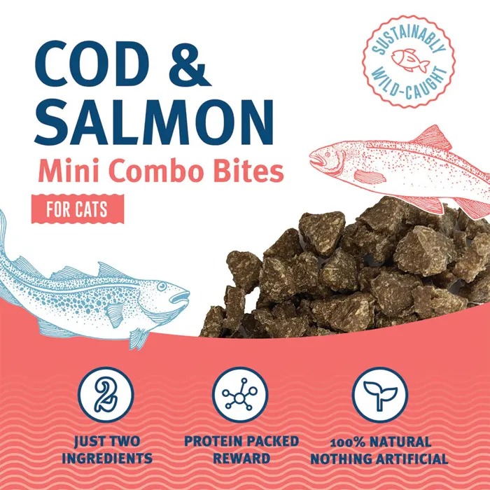 Icelandic Cat Combo Bites Cod & Salmon 1.7oz