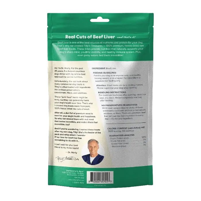 Dr Marty Tilly's Treasures Beef Liver 8oz