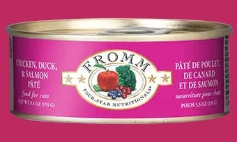 Fromm Cat 4 Star Chicken/Duck/Salm Pate 5.5oz