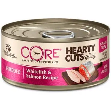 Core Hearty Cuts Shredded Whitefish And Slmn Recip