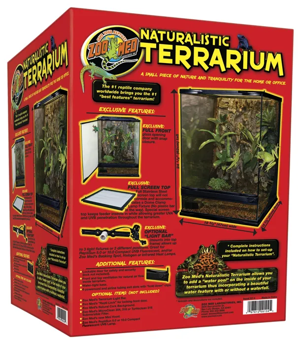 Naturalistic Glass Terrarium Large 18"x18"x18"