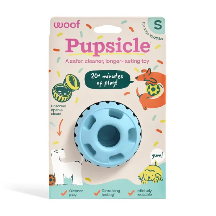 Woof Pupsicle Birthday Blue Small