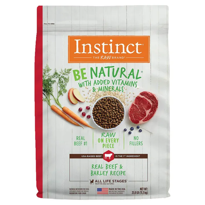 Nv Instinct Dog Be Natural Beef & Barley 25-lb