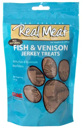 95% Fish & Venison Jerky Bitz Dog Treats 4-oz