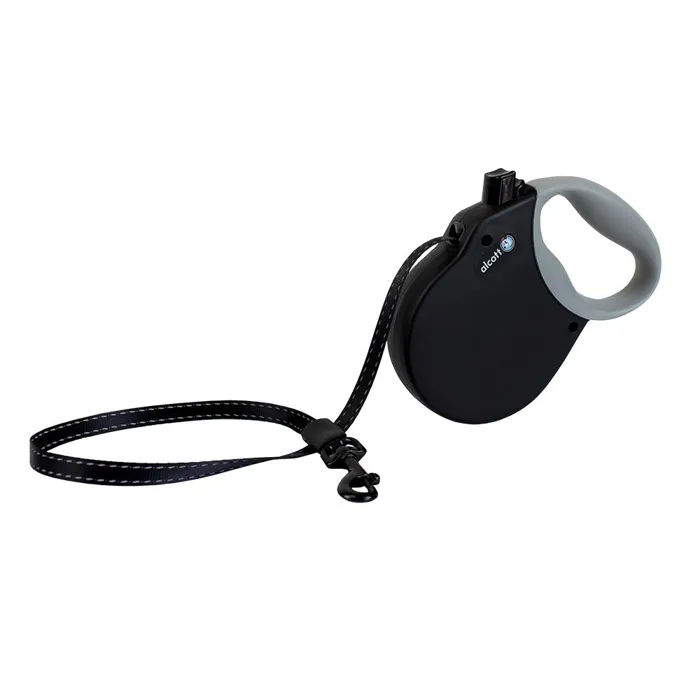 Alcott Adventure Retractable Leash Black Medium