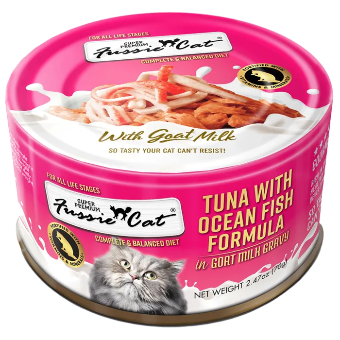 Fussie Cat Tuna/Oceanfish in Goat Milk 2.47oz