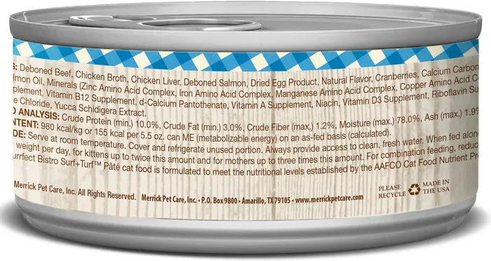 Purrfect Bistro Gf Surf & Turf Gf Can Cat 5.5-oz