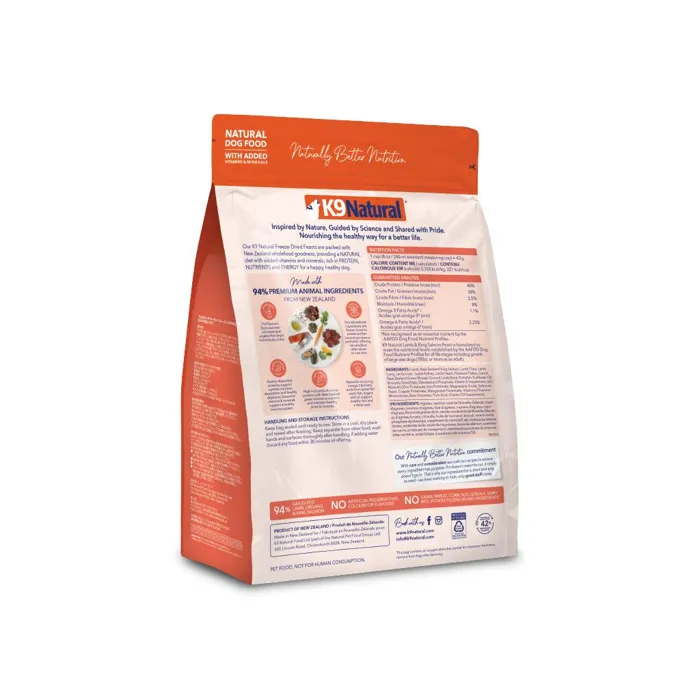 K9 Naturals FD Dog Lamb/Salmon 17.6oz