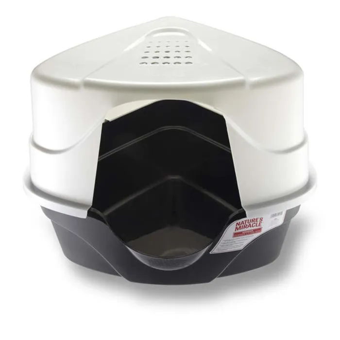 Natures Miracle Advanced Hooded Corner Litter Box