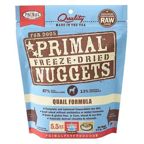 Primal Fd Quail Dog 5.5oz