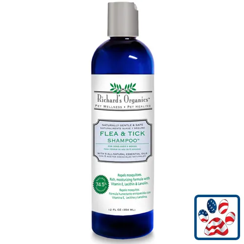 Natural Flea & Tick Shampoo - 12oz