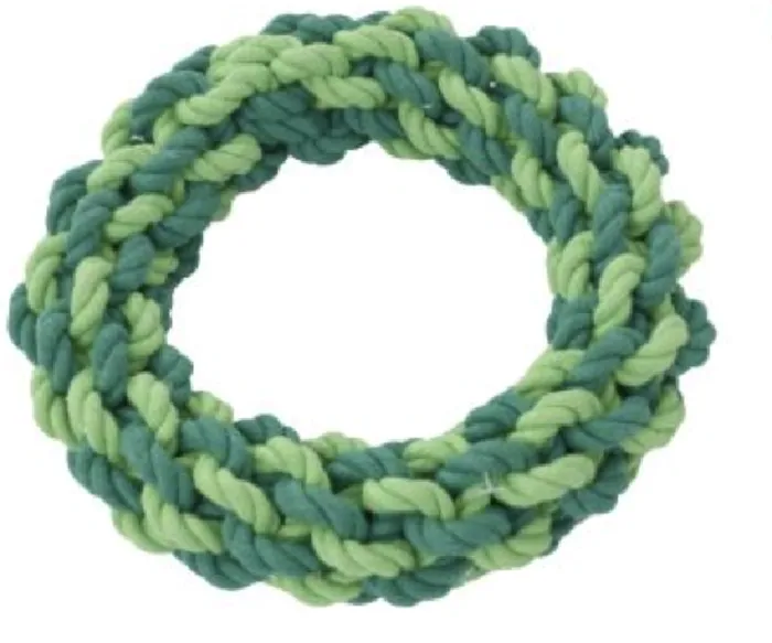 Territory Holiday Dog Toy Wreath Braided Rope