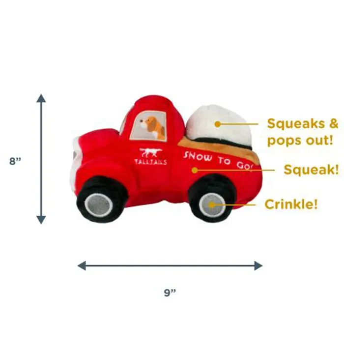 Tall Talls Holiday Red Truck W Snowball