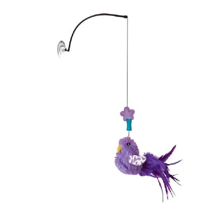 Kong Cat Toy W/suction Cup Catnip Teaser Bird