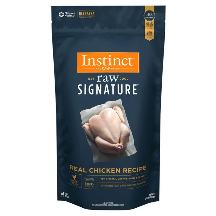 Instinct Frzn Raw Patties Gf Cage-free Chkn 6-lb