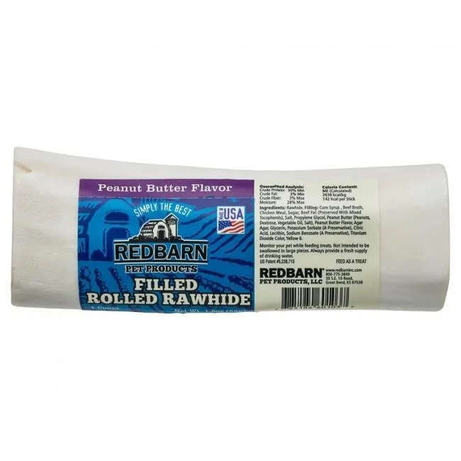 Redbarn Filled Bone Peanut Butter Small 3"