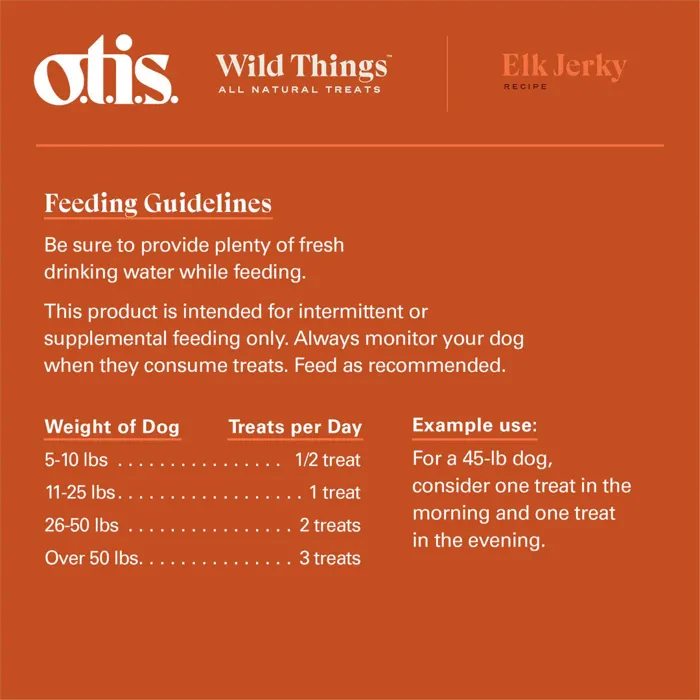 Otis Wild Things Jerky Elk 4oz