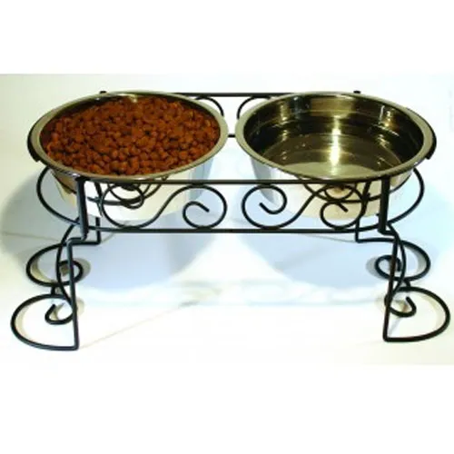 Scroll Work Stainless Steel Double Diner 3-quart