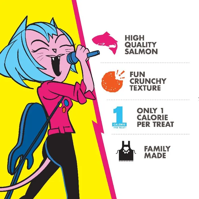 Fromm PurrSnackitty Crunch Screamin' Salmon treat features
