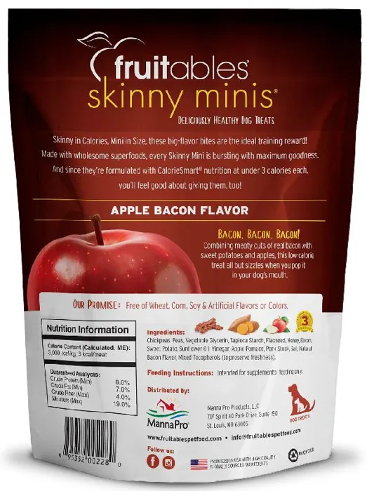 Fruitables Skinny Mini Apple/Bacon Treat 5 oz