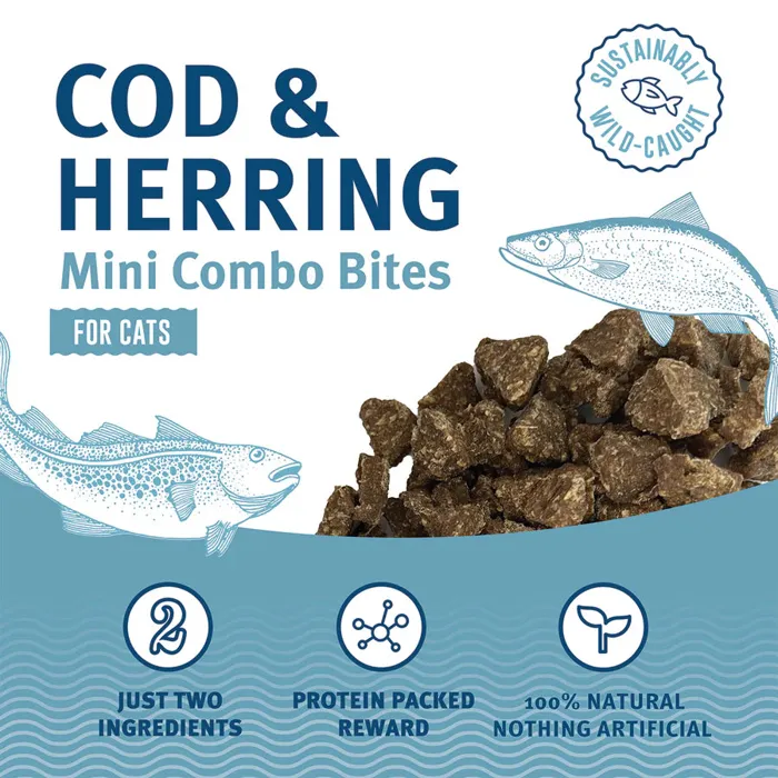 Icelandic Cat Combo Bites Cod & Herring 1.7oz