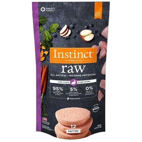 Nv Raw Freeze Rabbit 8 Oz Patties 6 Lbs