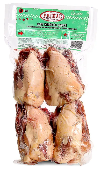 Raw Meaty Chicken Backs (4 Pak) 4-ct