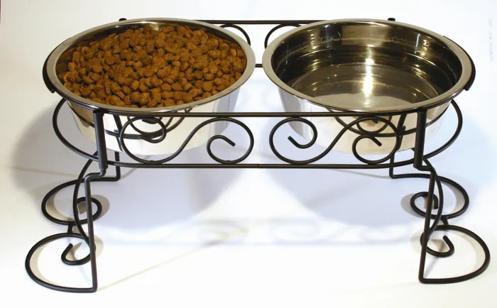Scroll Work Stainless Steel Double Diner 3-quart