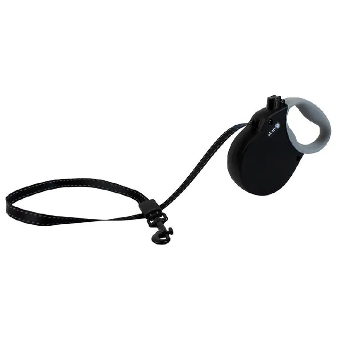 Alcott Adventure Retract Leash Black Medium