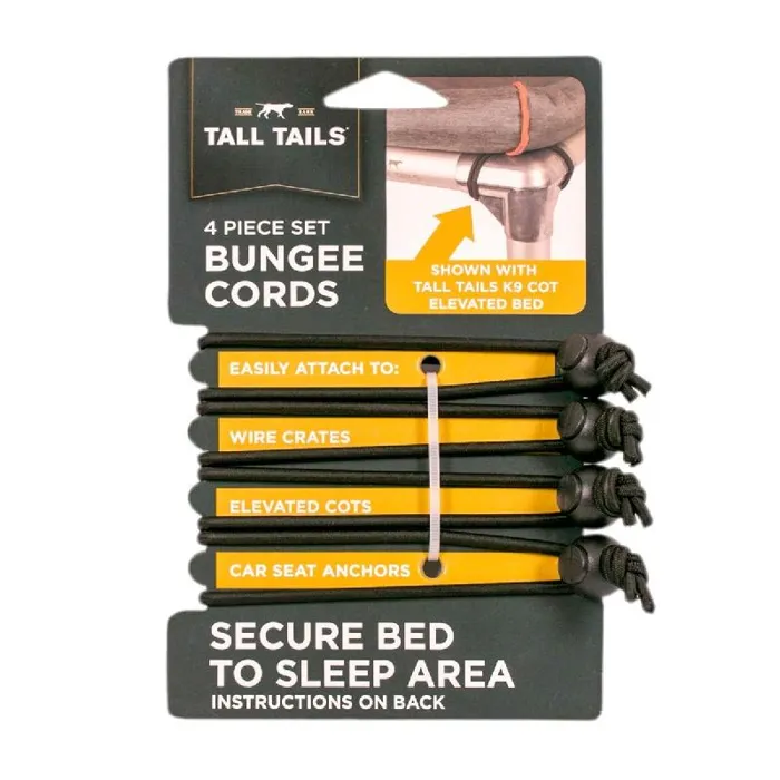 Tall Tails Crate Pad W Bungee Balls Gray Lrg 42x28