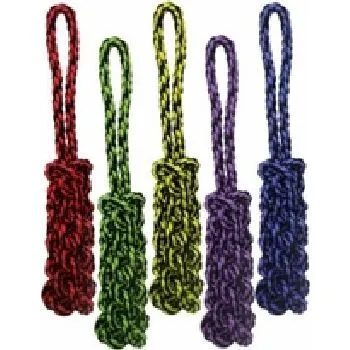 Rope Tug W/braided Stick 16"