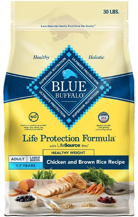 Blue Buffalo Life Protection Formula Healthy Weight Chicken & Brown Rice Adult Dog Food 30-lb