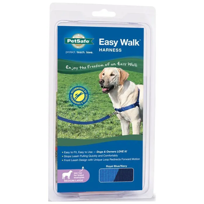 Easy Walk Harness No Pull Med/lg Royal Blue