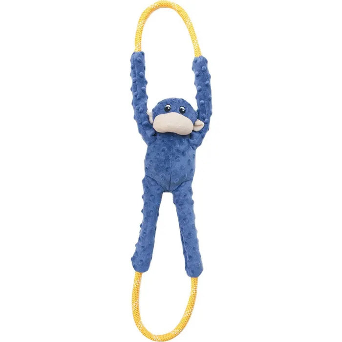 Zippy Paws Monkey Rope Tugz Blue