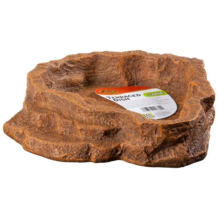 Zilla Terraced Water/food Dish Large