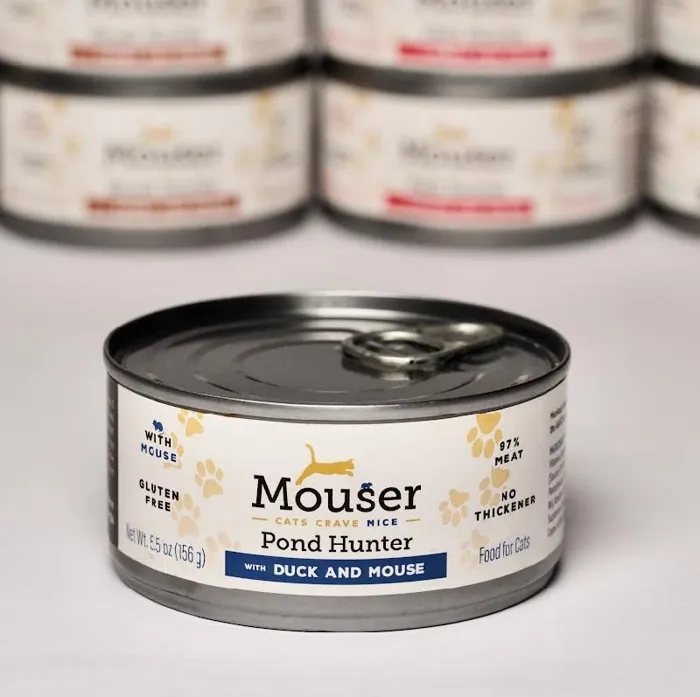 Mouser Pond Hunter Duck Mouse Cat Can 5.5oz