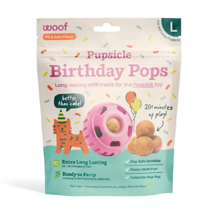 Woof Pupsicle Birthday Pops Large 8oz