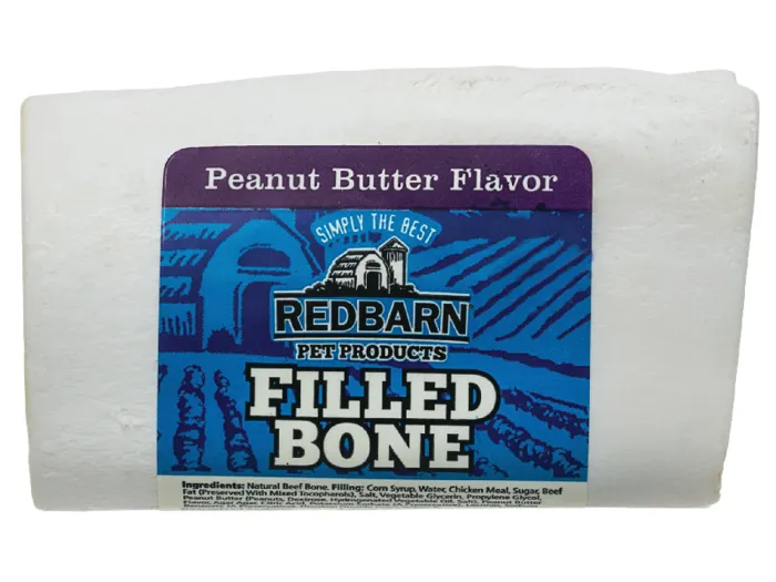Redbarn Filled Bone Peanut Butter Sm
