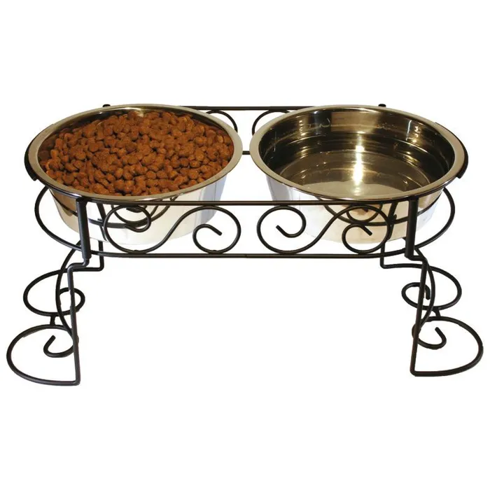 Scroll Work Stainless Steel Double Diner 3-quart