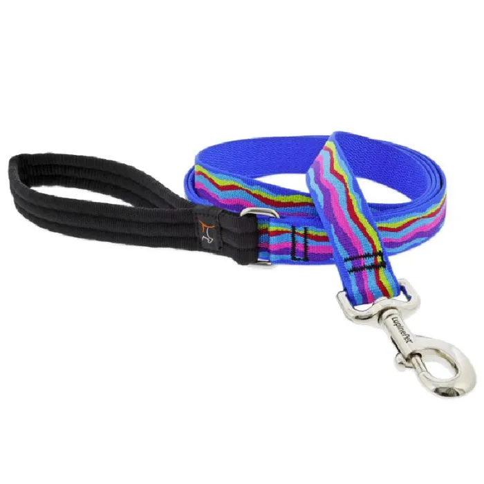 Lupine Ripple Creek Leash 1" 4 Ft Black/white